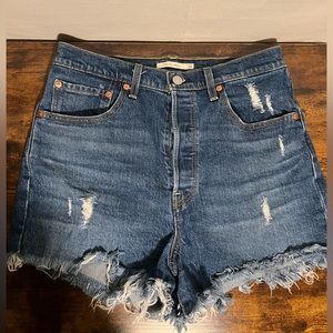 Levi’s High Waisted Jean Shorts